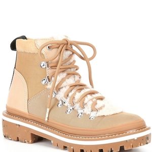 Cool Planet by Steve Madden Buni-F Lace-Up Chunky Lug Sole Booties